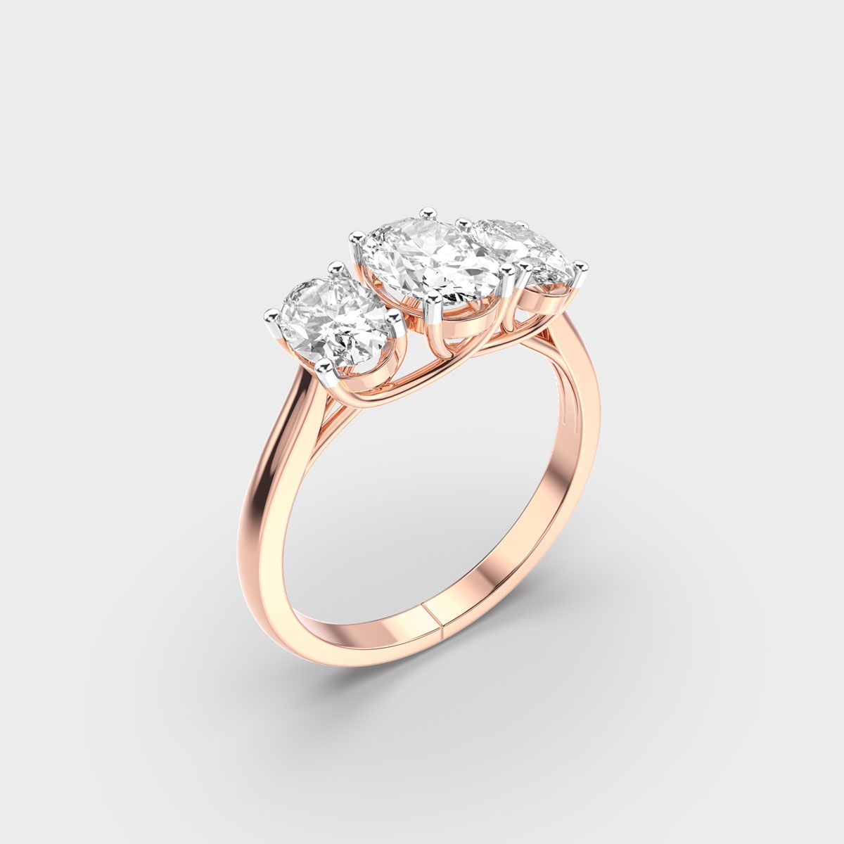 Three Stone Glimmer Diamond Ring - View 8
