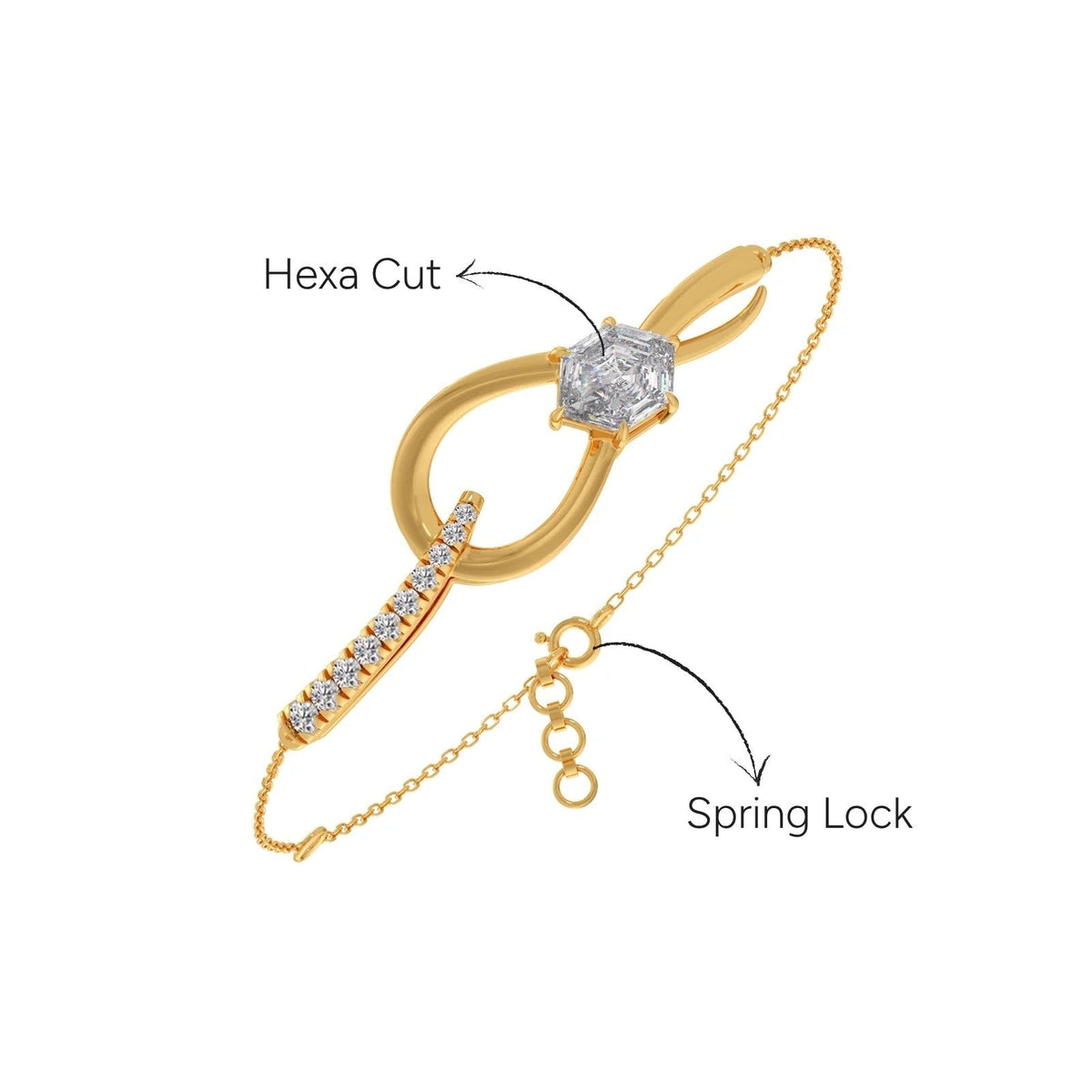 Hexa Loom Chain Bracelet