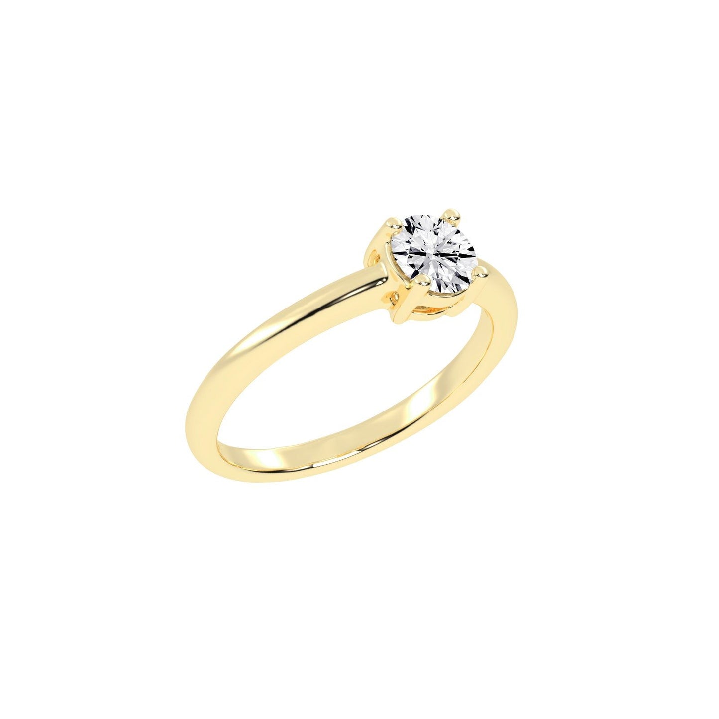 Soliturella Round Cut Solitaire Lab Diamond Ring