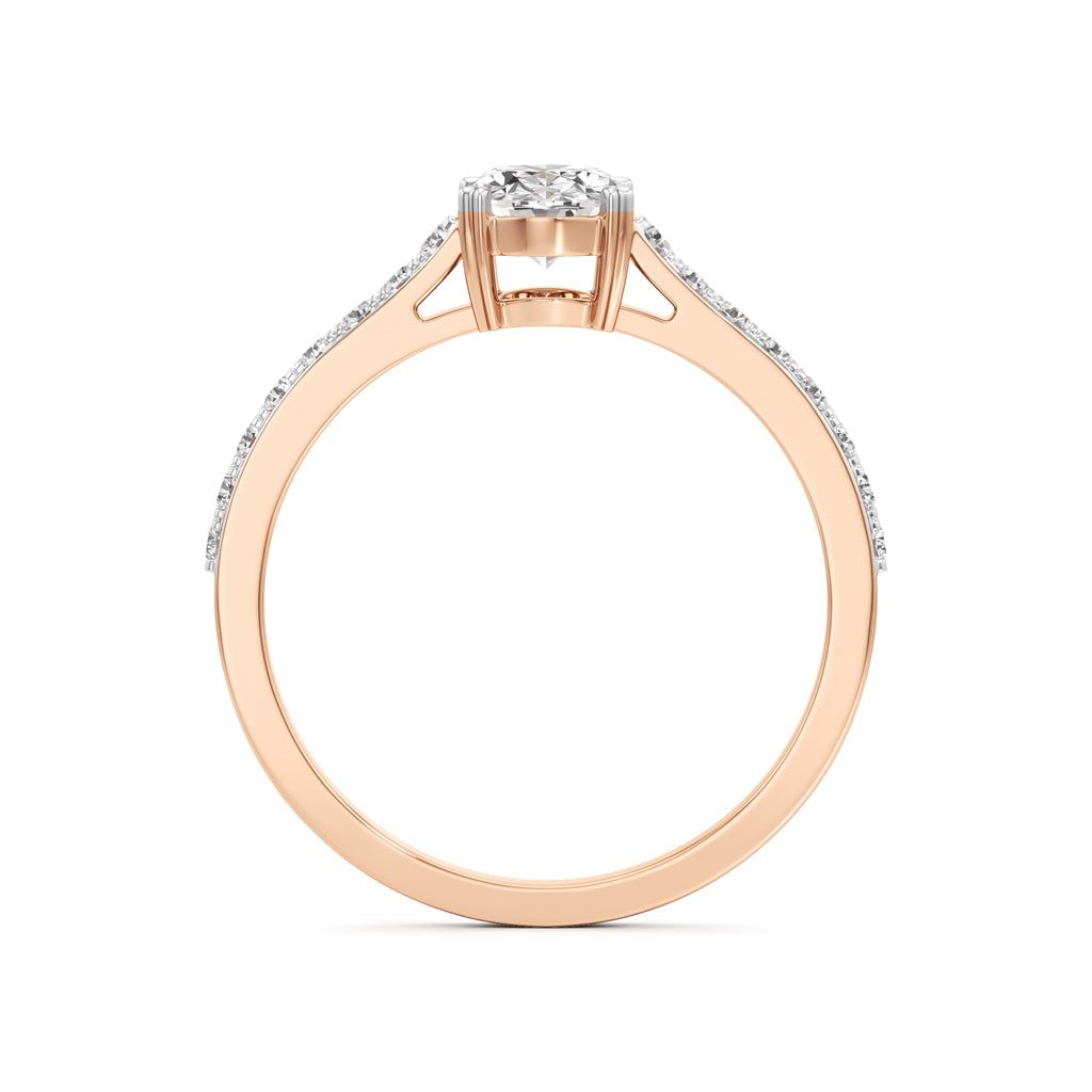 Oval Radiance Solitaire Ring