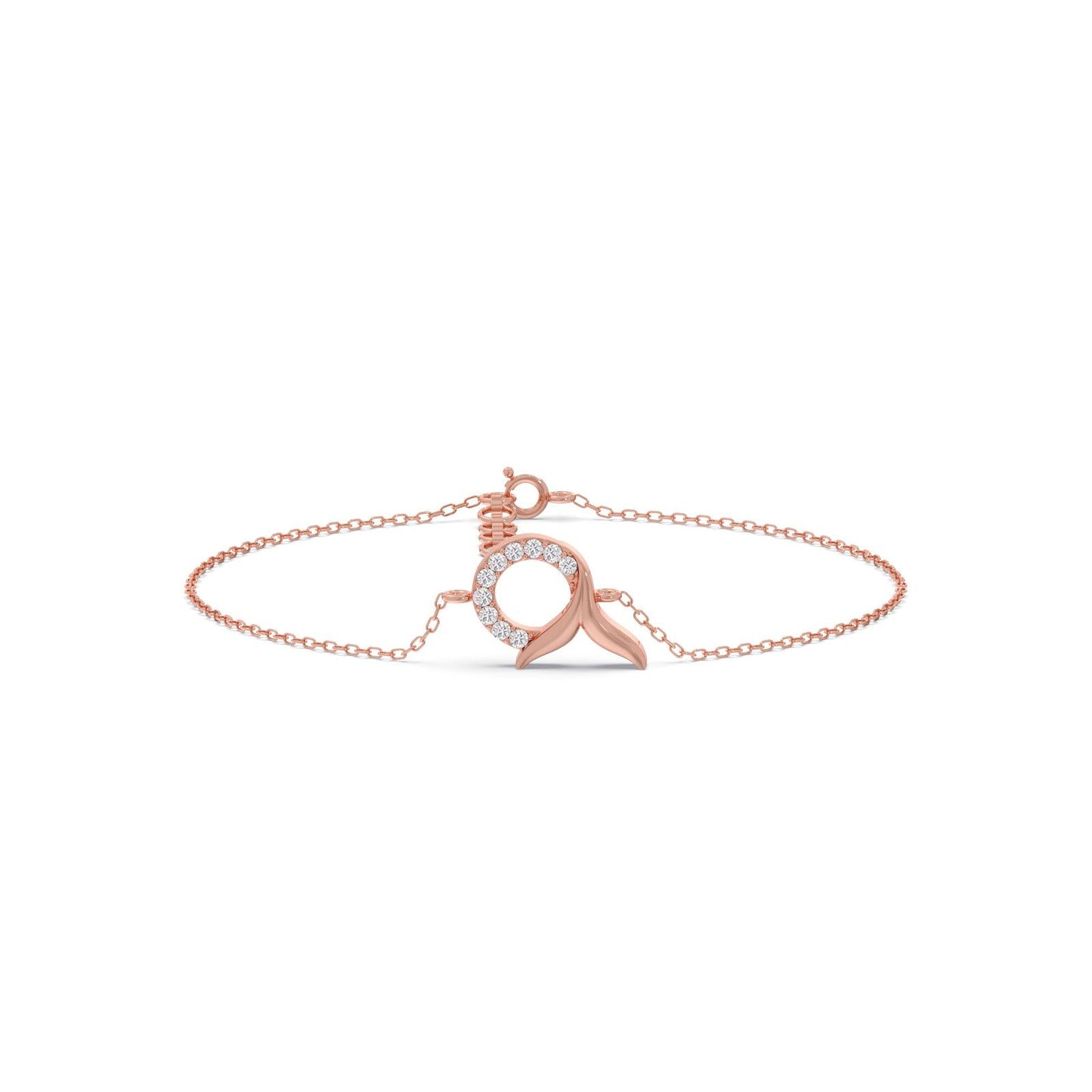 Mermaid Tail Diamond Chain Bracelet