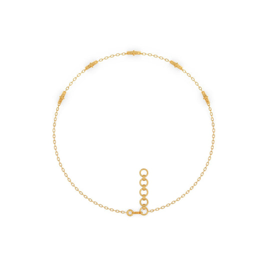 Curved Trillion Chain Bracelet