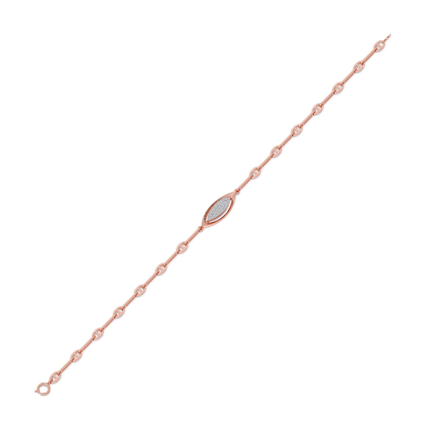 Lumina Marquise-Link Diamond Chain Bracelet