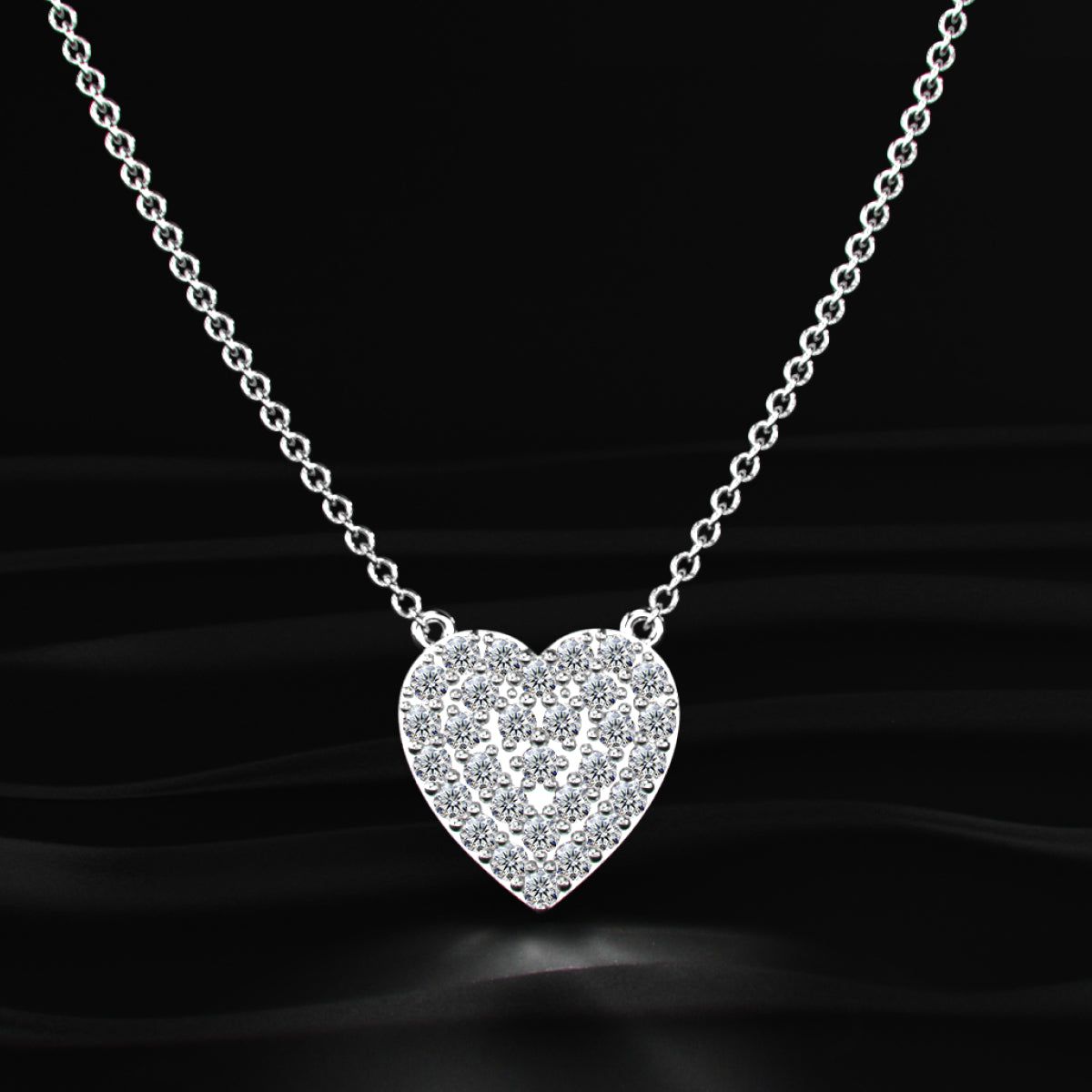Chloe Heart Diamond Necklace