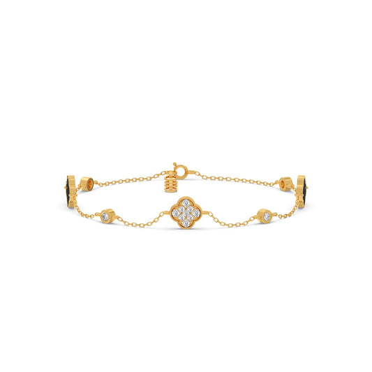 The Lucky Clover Diamond Bracelet