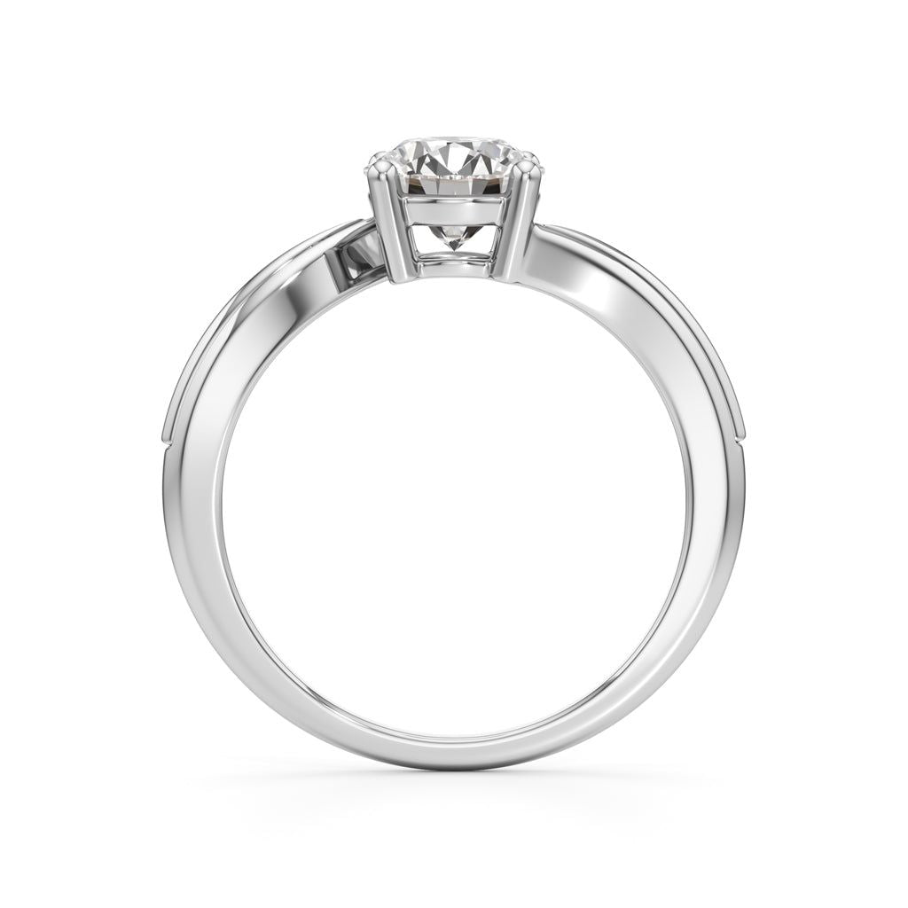 Elara Round Solitaire Ring