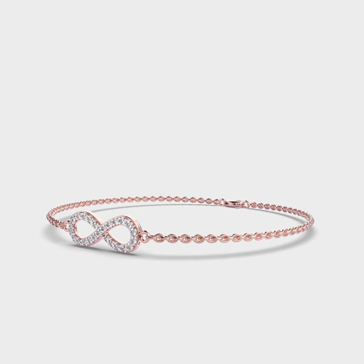 Eternity Glam Diamond Encrusted Chain Bracelet