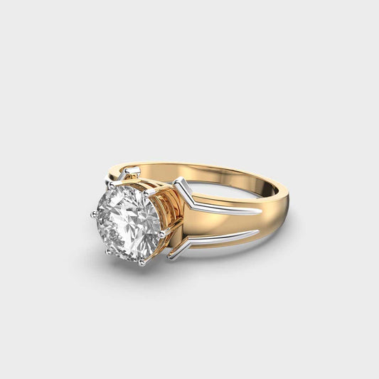 Gleaming Sun Diamond Ring For Men - View 13