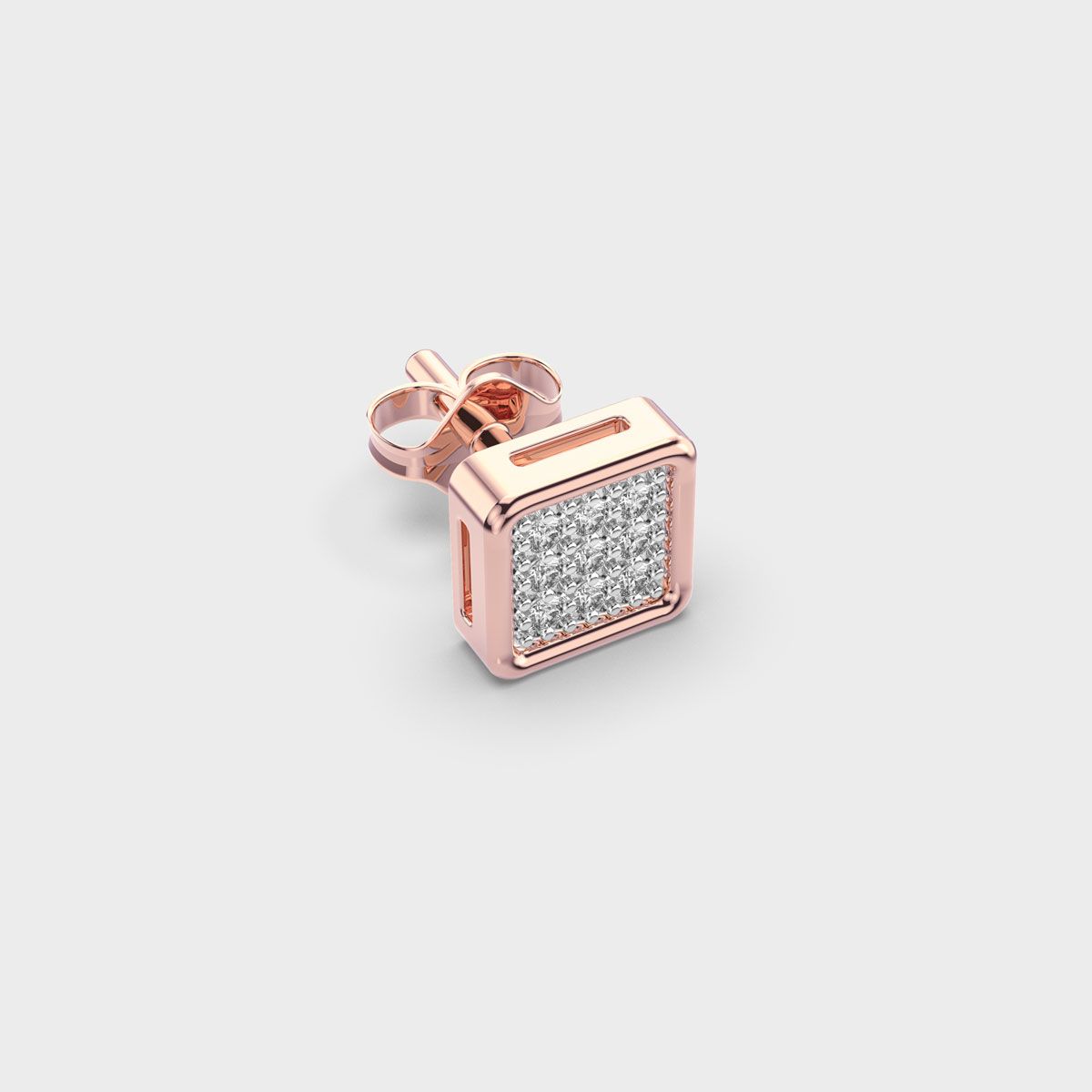 Match Court Men Diamond Ear Studs