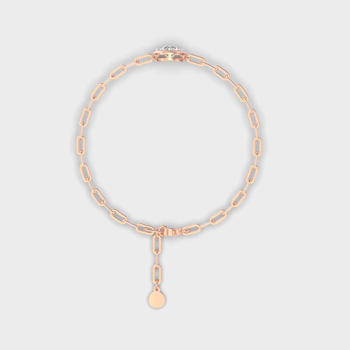 Solitaire Link Diamond Bracelet