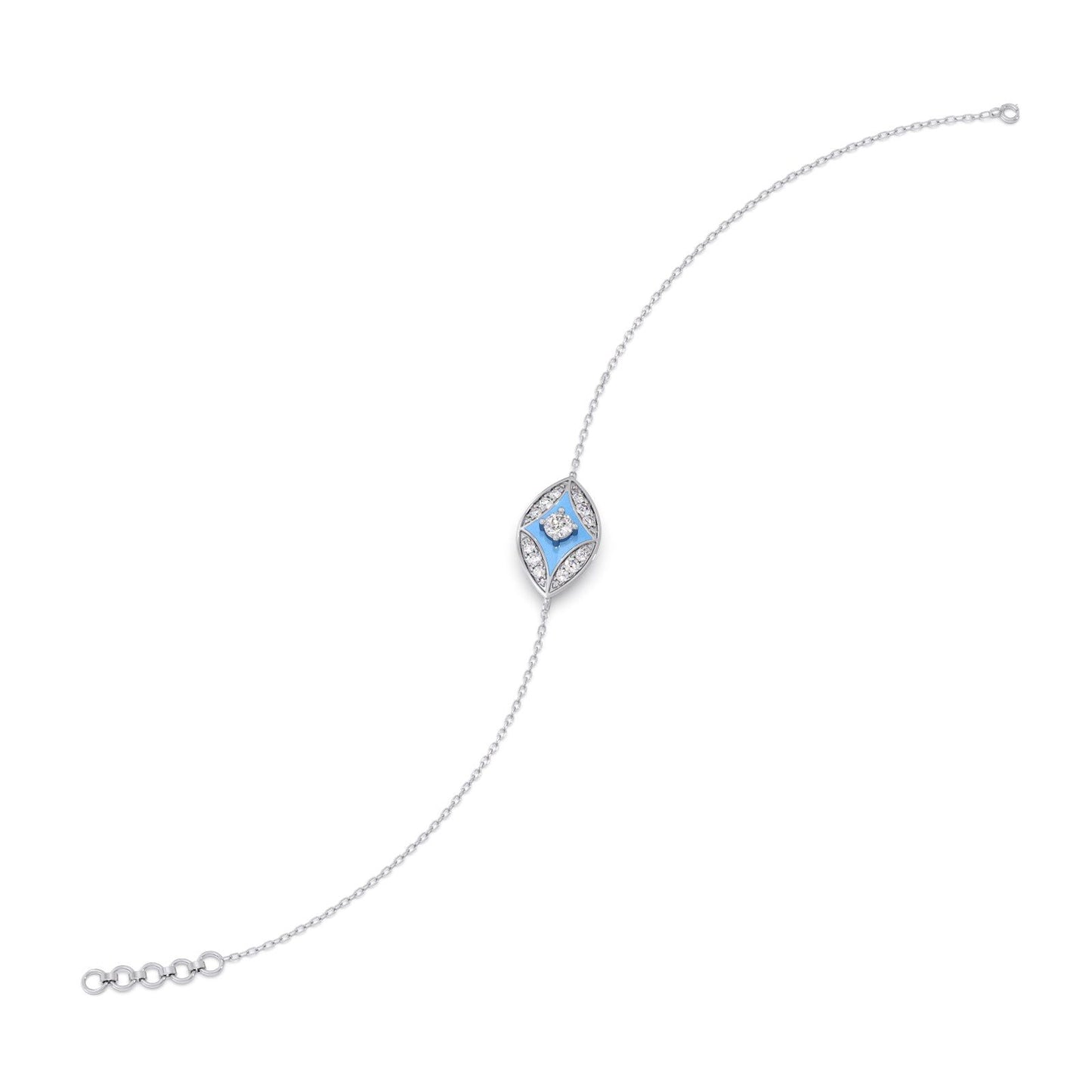 Cotton Candy Skyline Diamond Bracelet