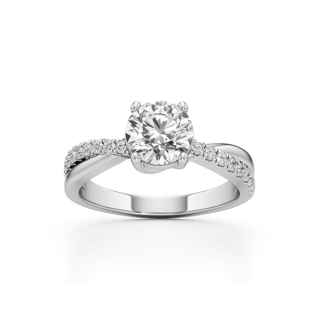 Twilight Embrace Solitaire Ring