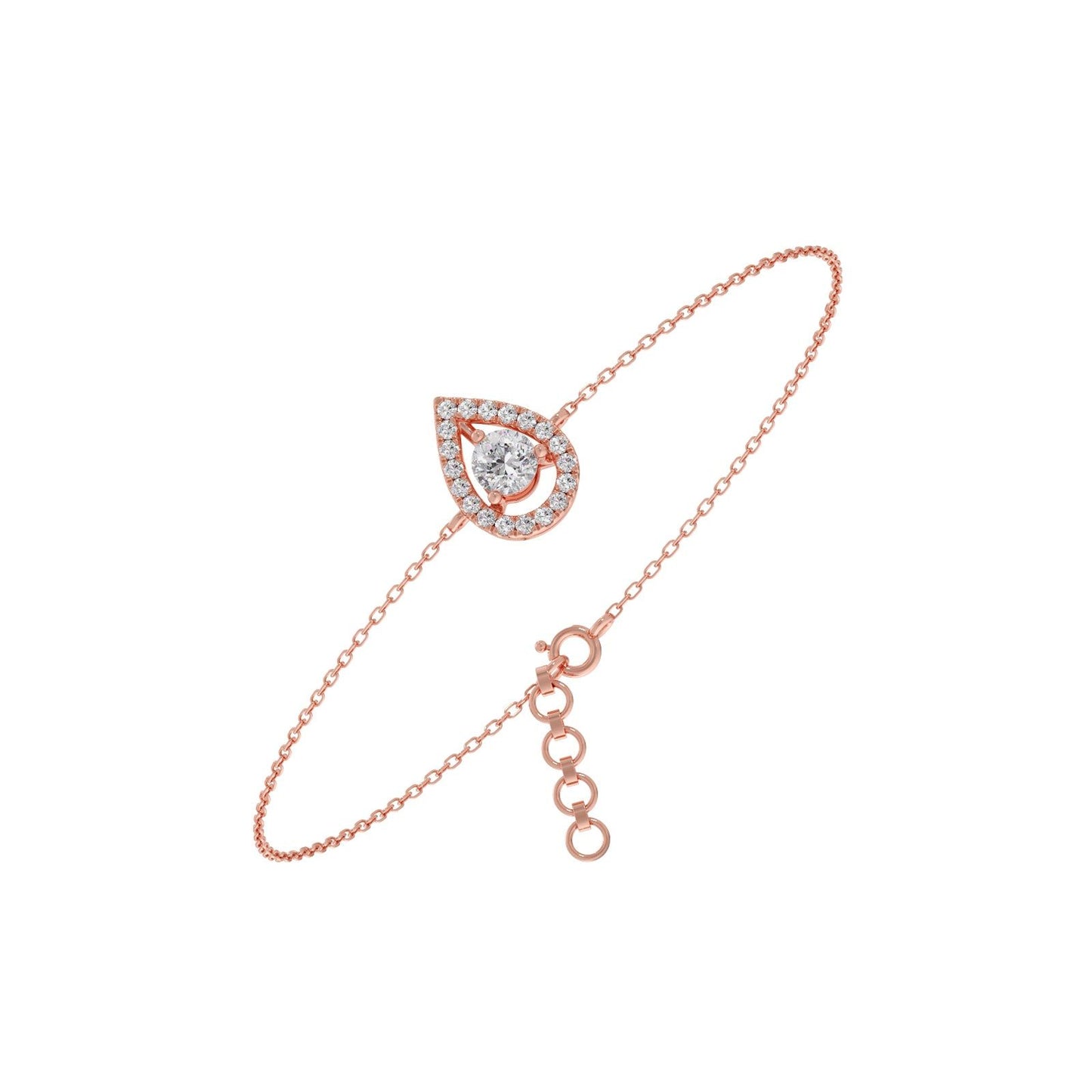Pearluxe Halo Chain Bracelet