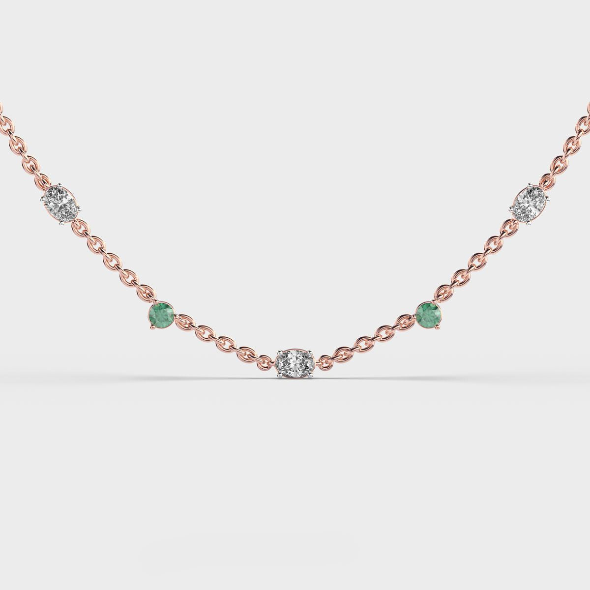 Solstice Cluster Diamond Necklace
