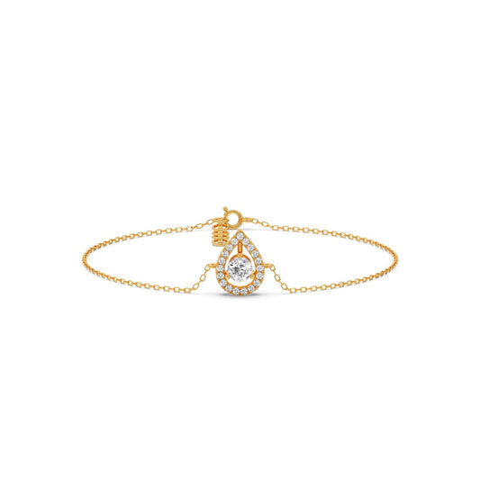 Pearluxe Halo Chain Bracelet