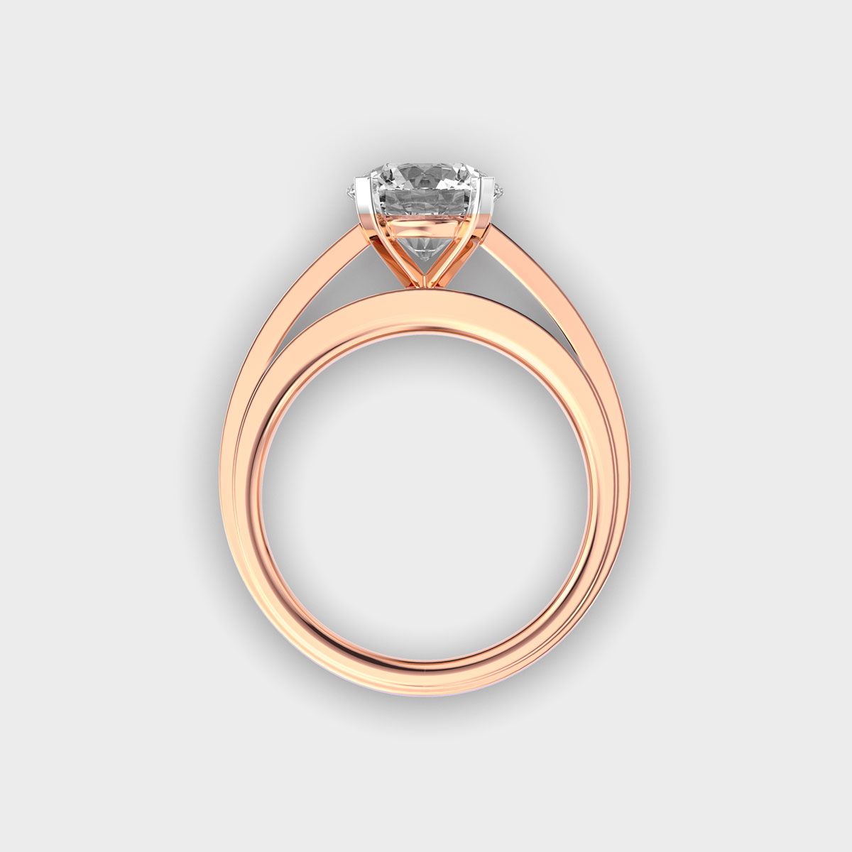 Simple Round Cut Diamond Ring - View 4