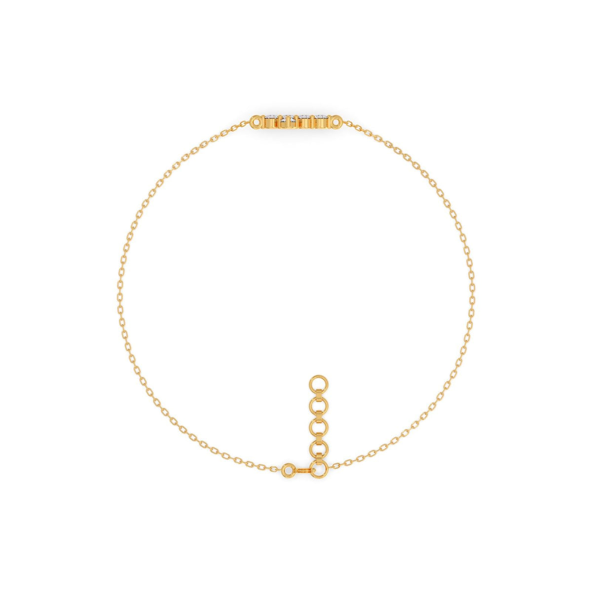 Linear Spark Chain Bracelet