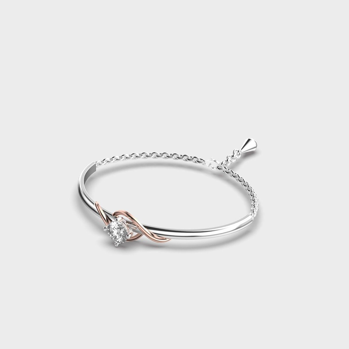 Diamond In Thistle Bracelet