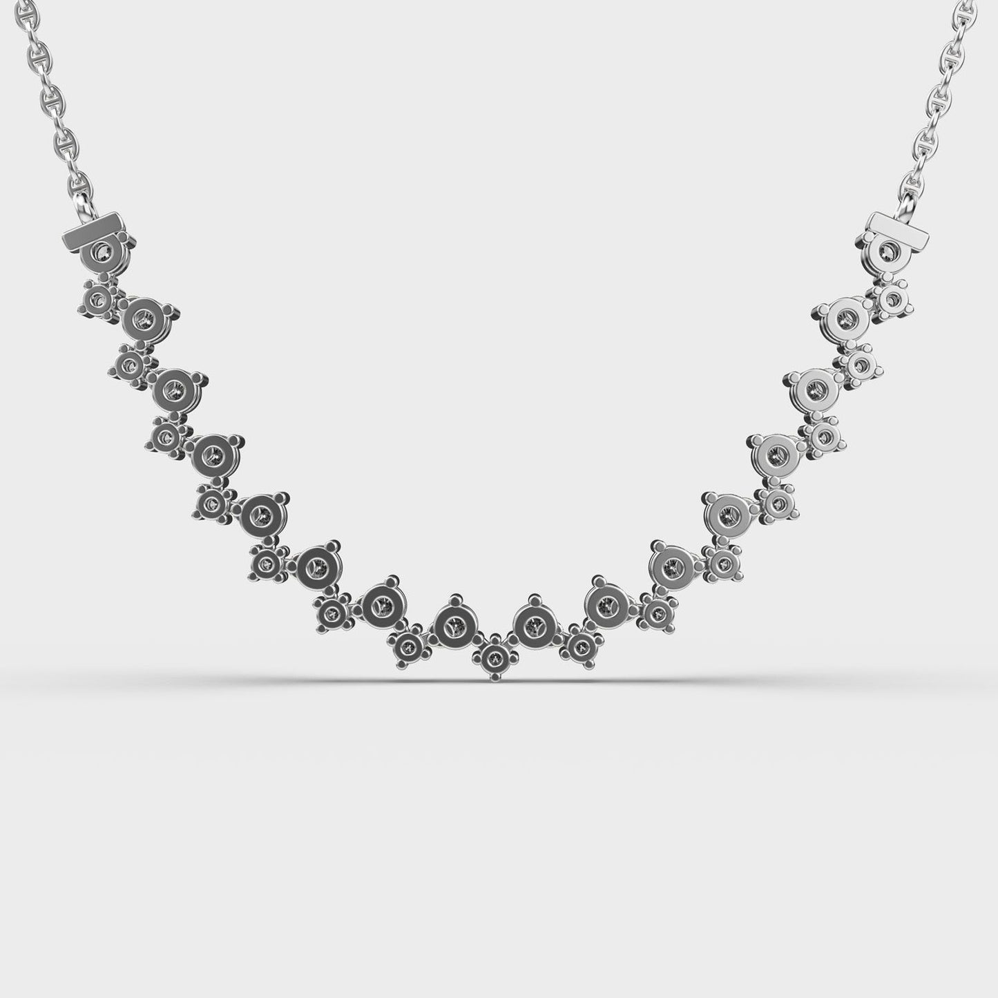 Charming Zigzags Diamond Necklace