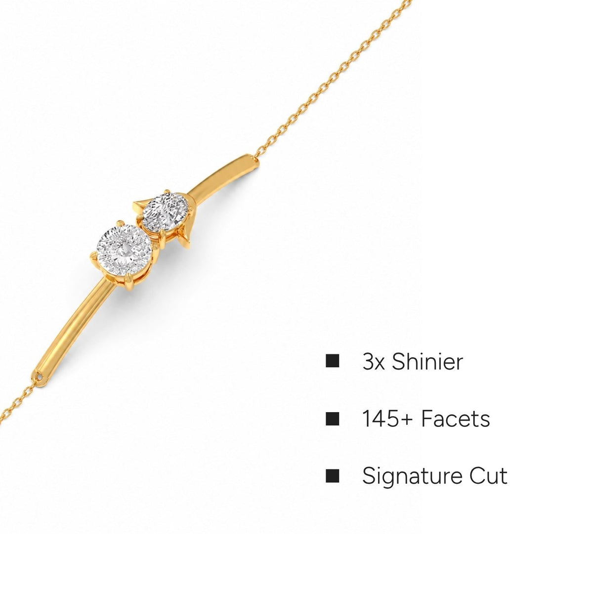 Portuguese Oval Pair Chain Bracelet