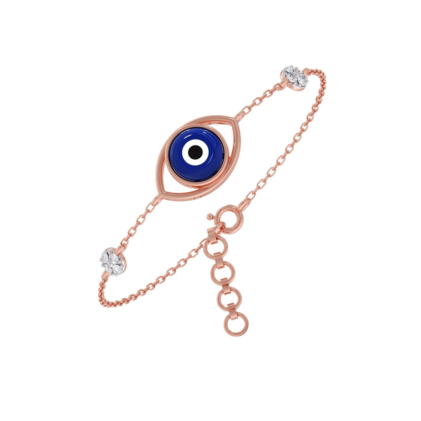 Lumiere Evil-Eye Diamond Chain Bracelet