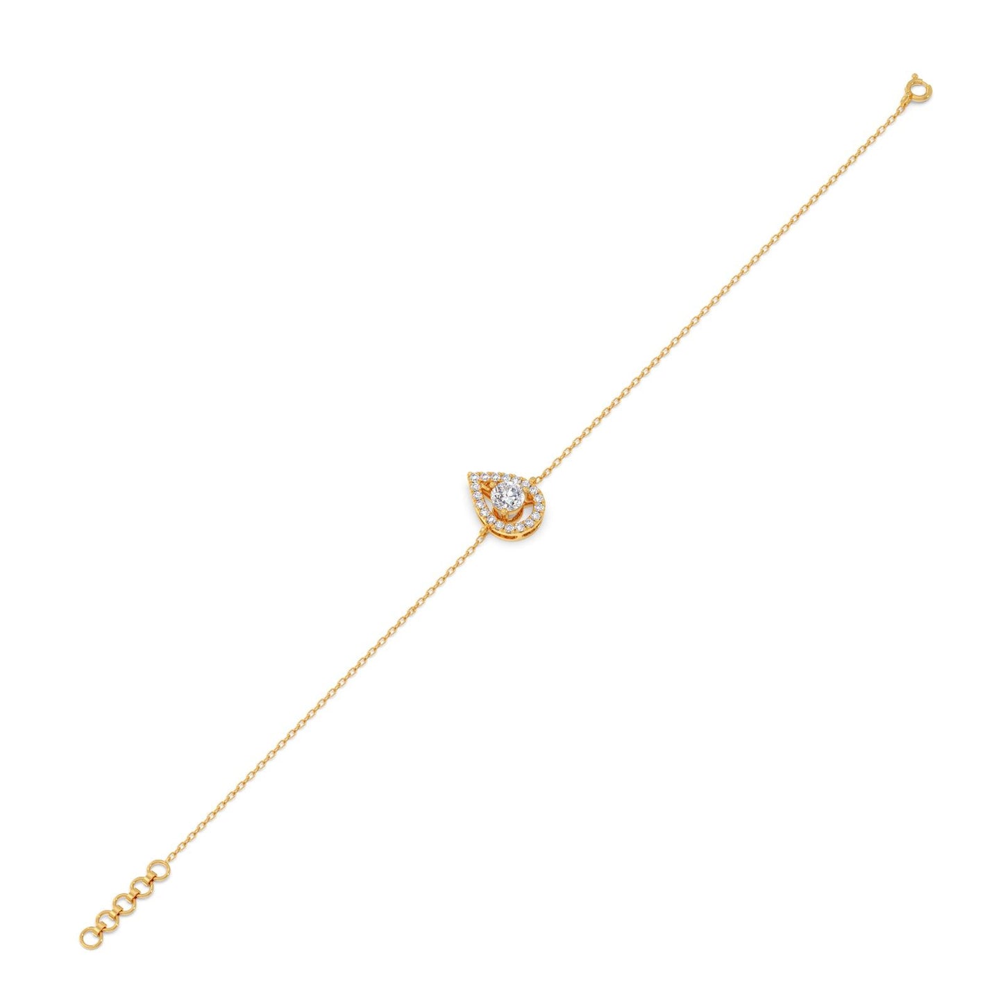 Pearluxe Halo Chain Bracelet