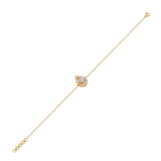 Pearluxe Halo Chain Bracelet