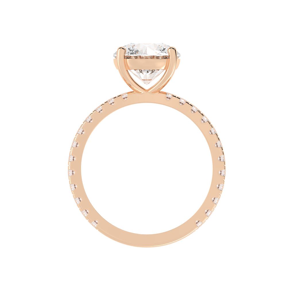 Elysian Crown Solitaire Ring