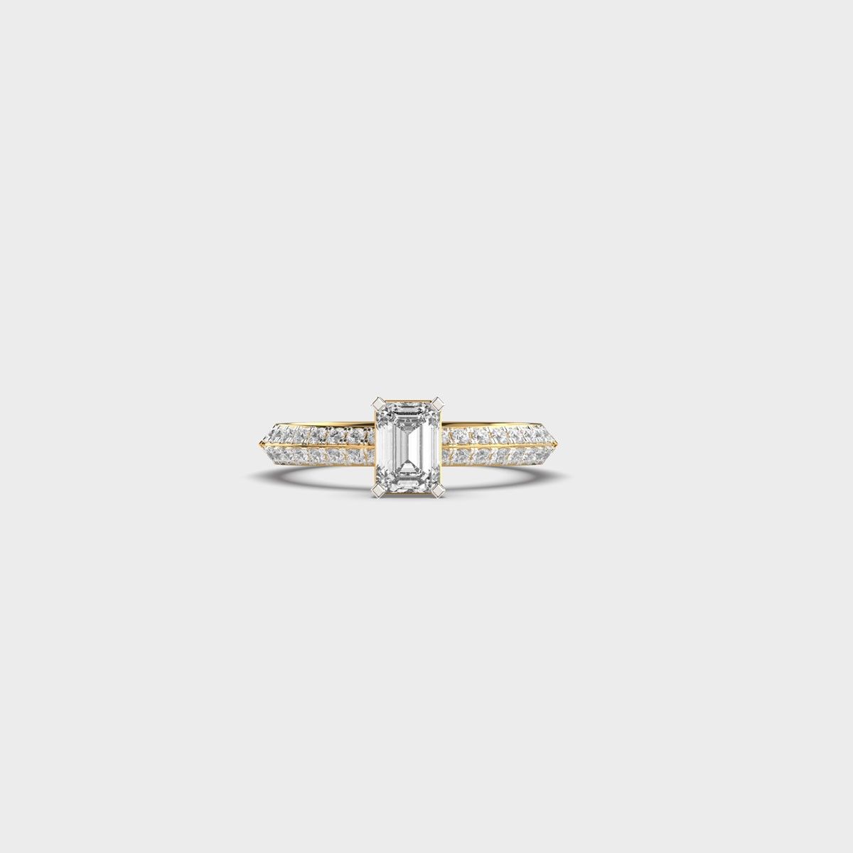 Emerald Essence Diamond Ring - View 1