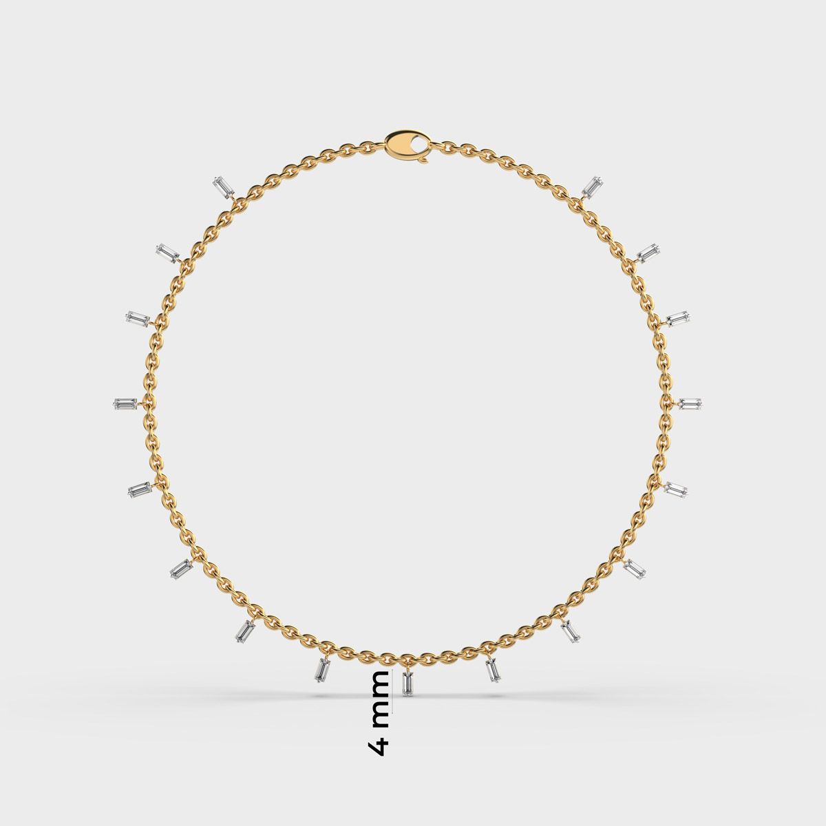 Golded Thread Diamond Bracelet
