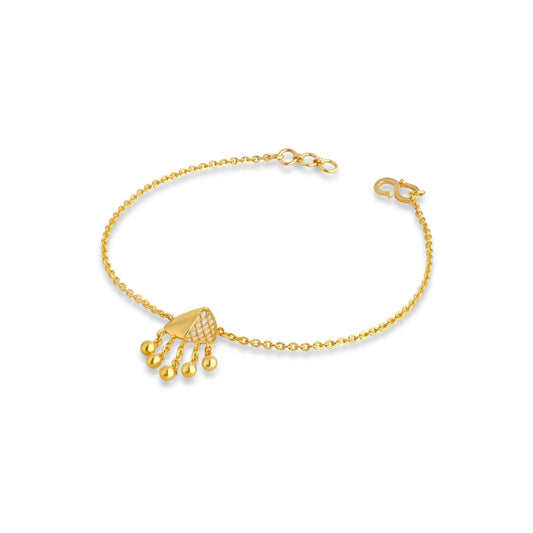Jharokha Fusion Gold Chain Bracelet