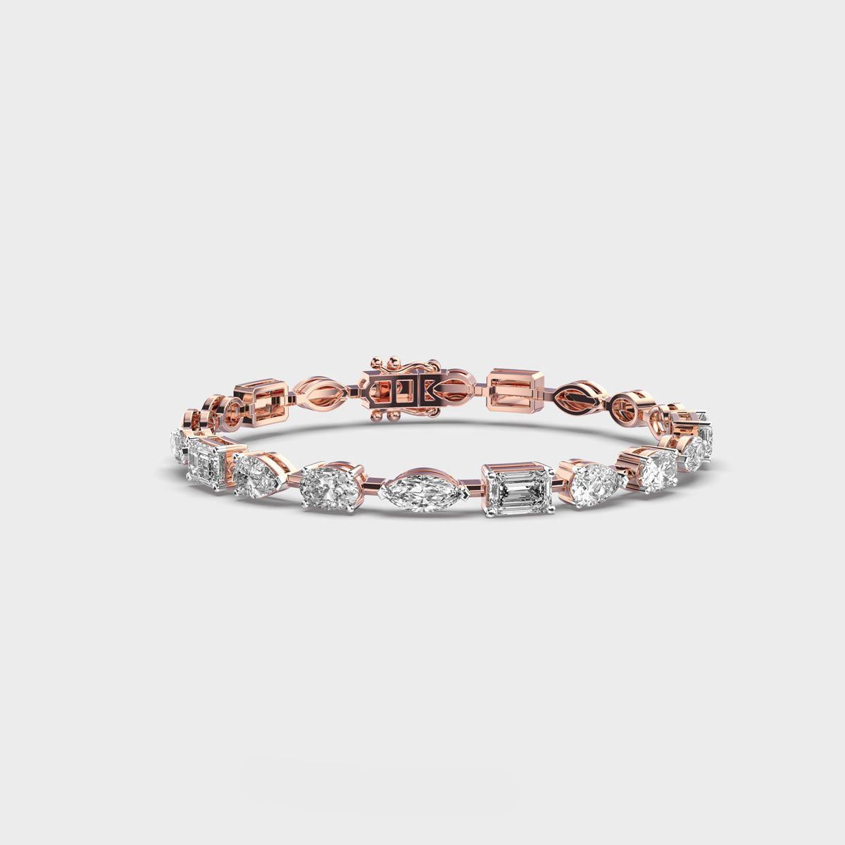 Mixed Diamond Charming Bracelet