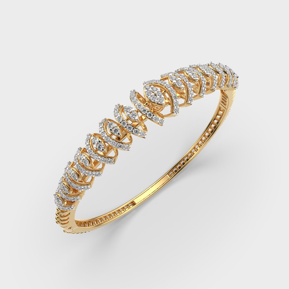 Gleaming Ecstasy Round Diamond Bracelet