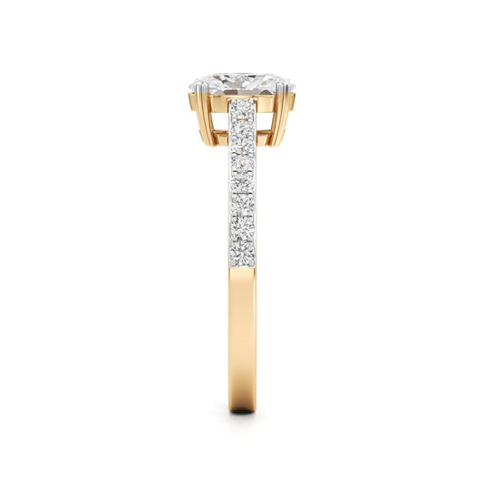Oval Radiance Solitaire Ring