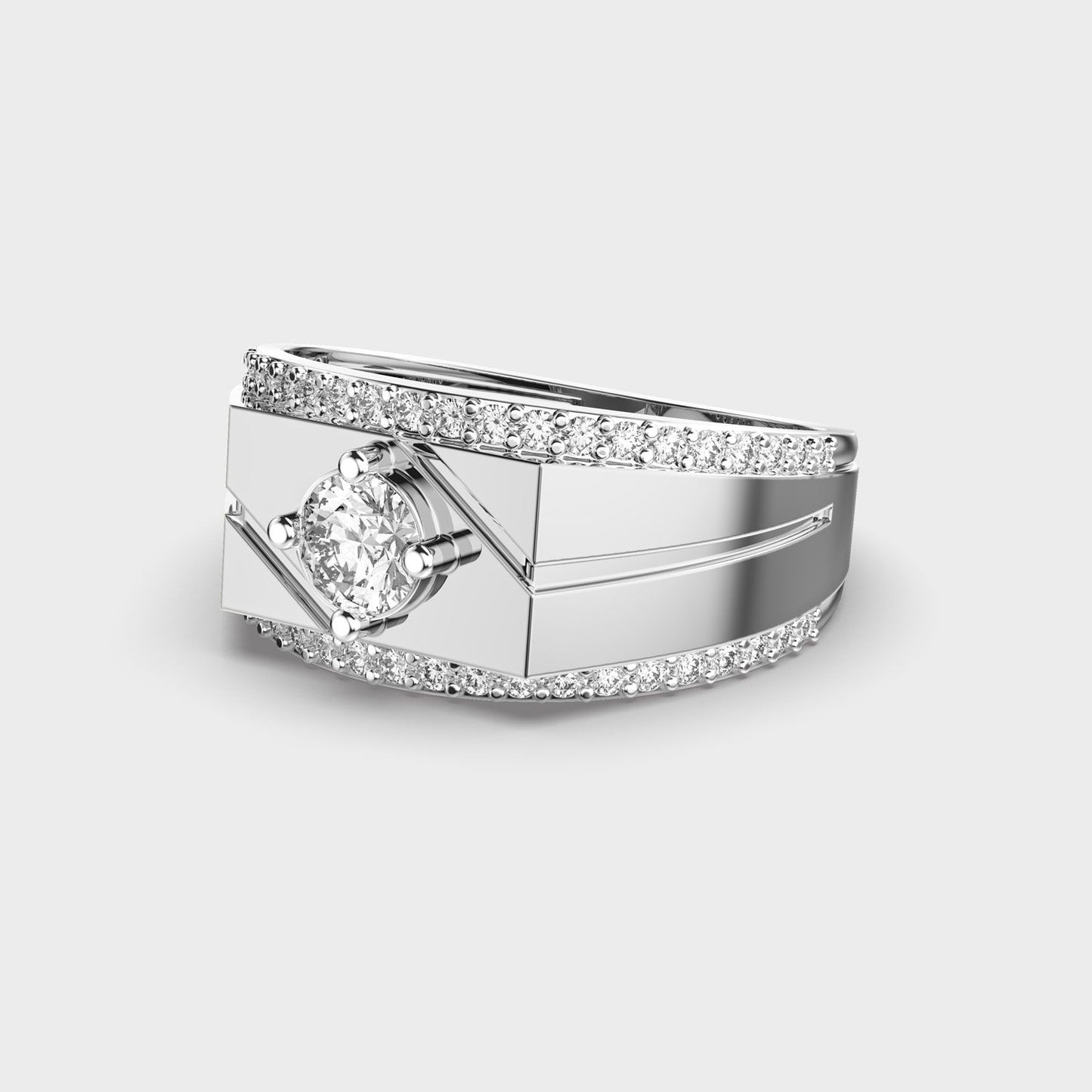 Majestic Crest Diamond Ring - View 7