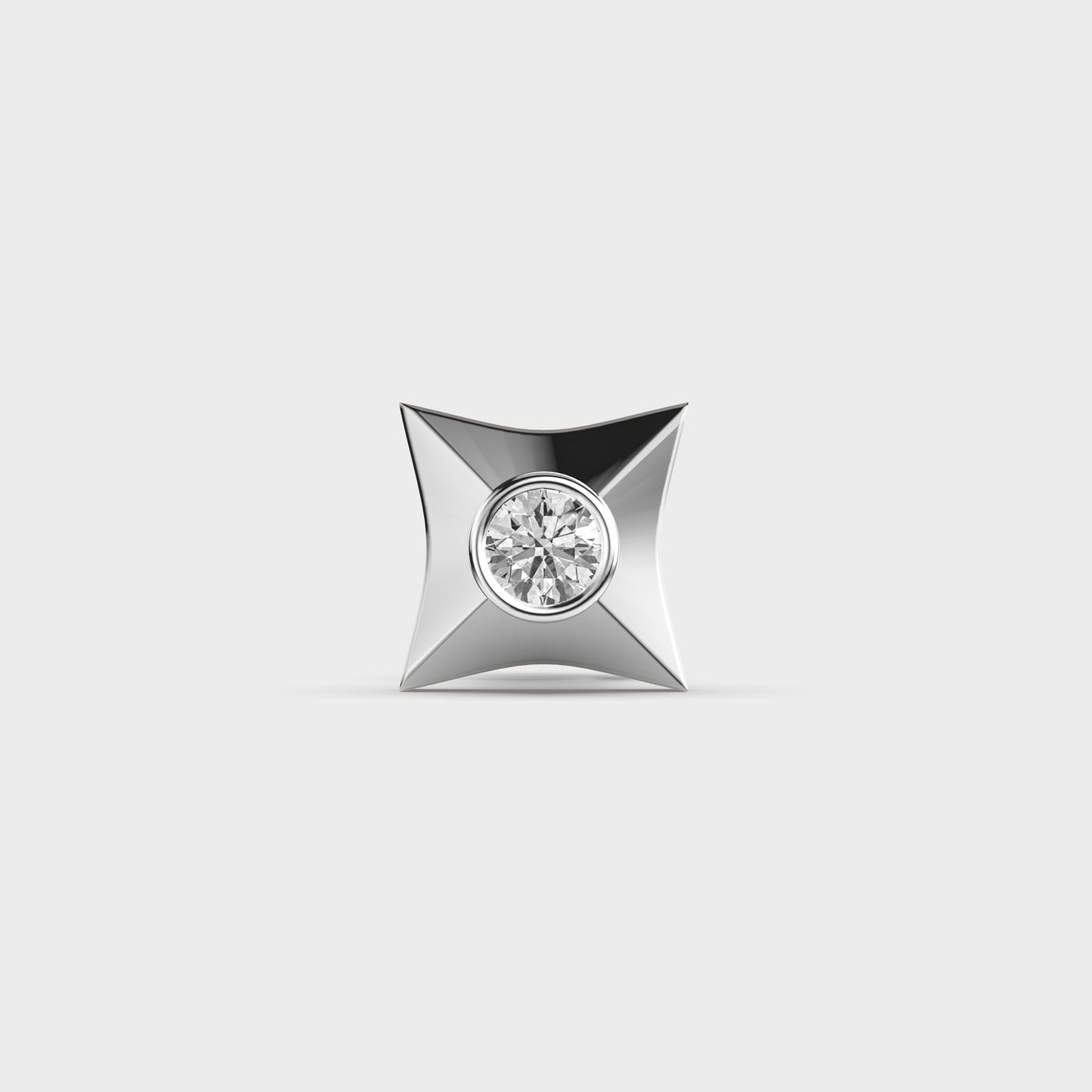 Catchy Dots Men Star Diamond Studs