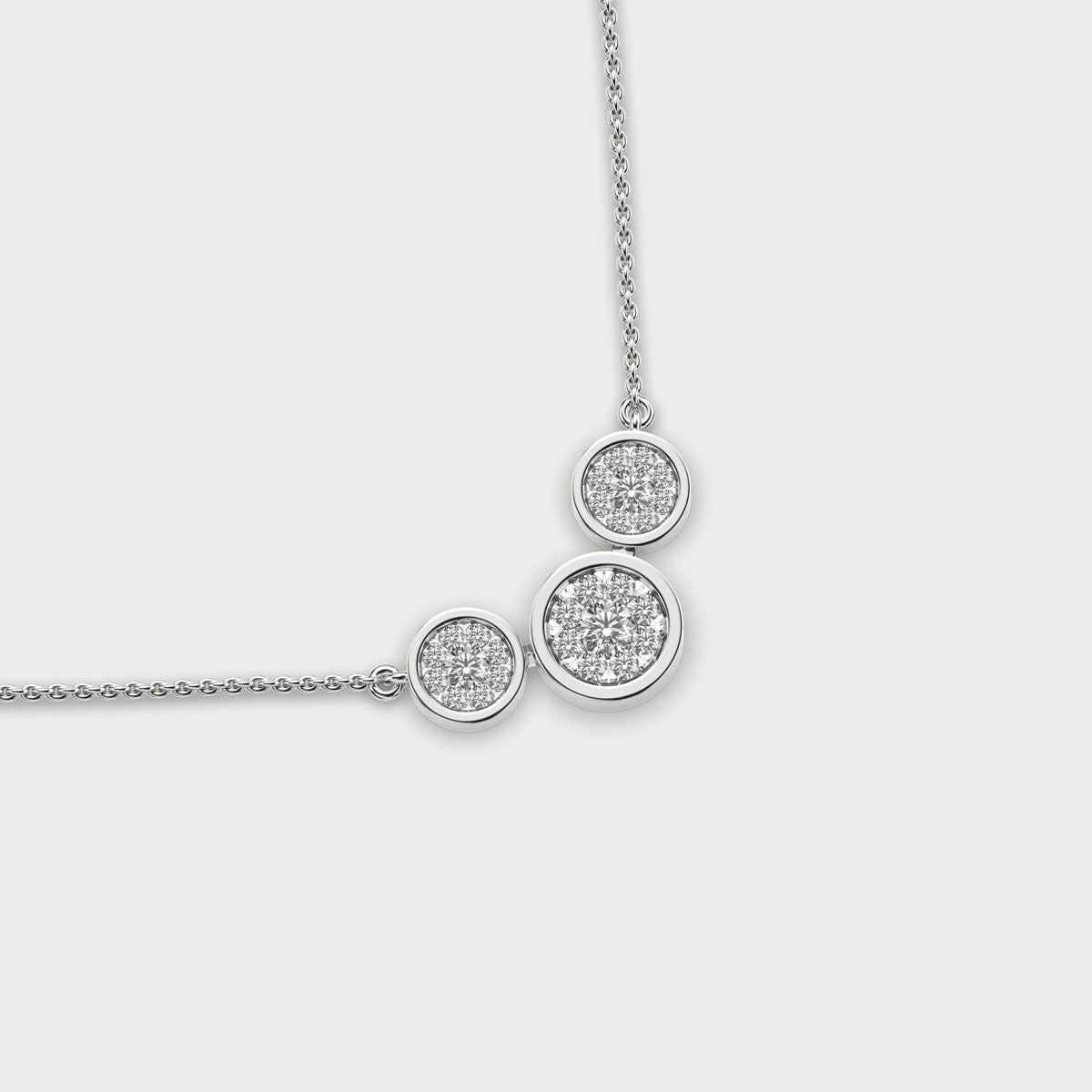 Eternal Circle of Three Diamond Necklace