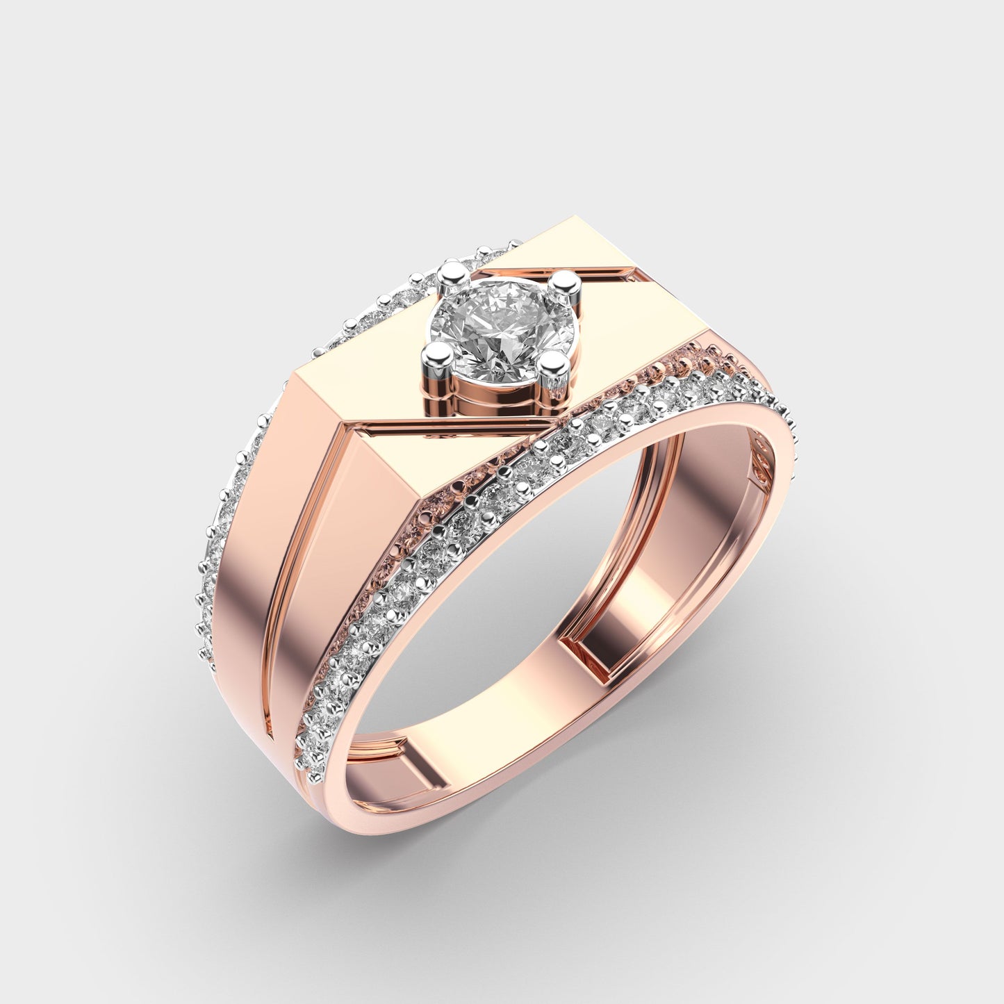 Majestic Crest Diamond Ring - View 3