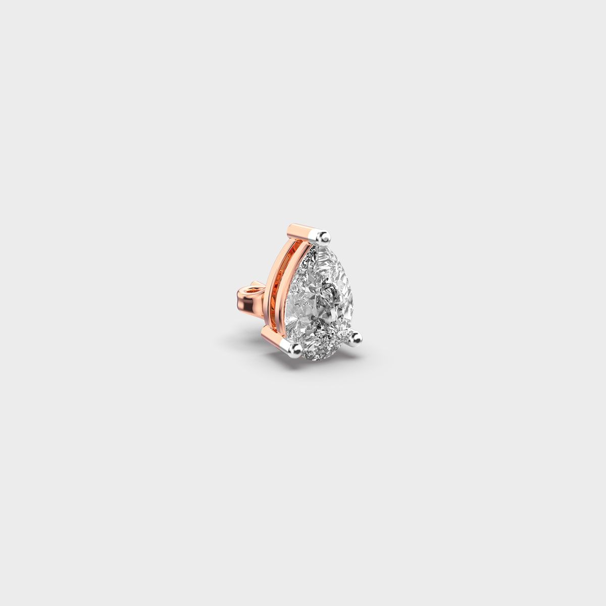 Pear Shaped Diamond Echo Stud