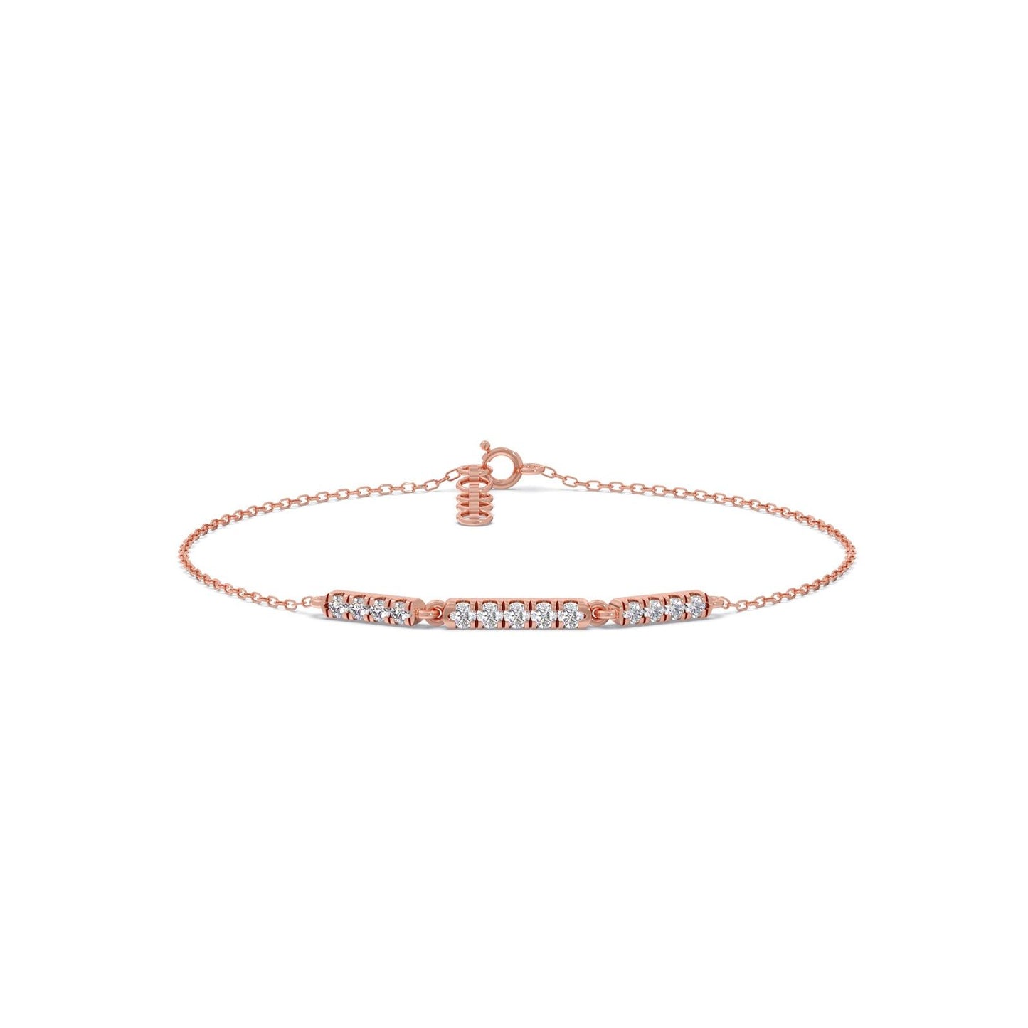 Sequence Diamond Chain Bracelet