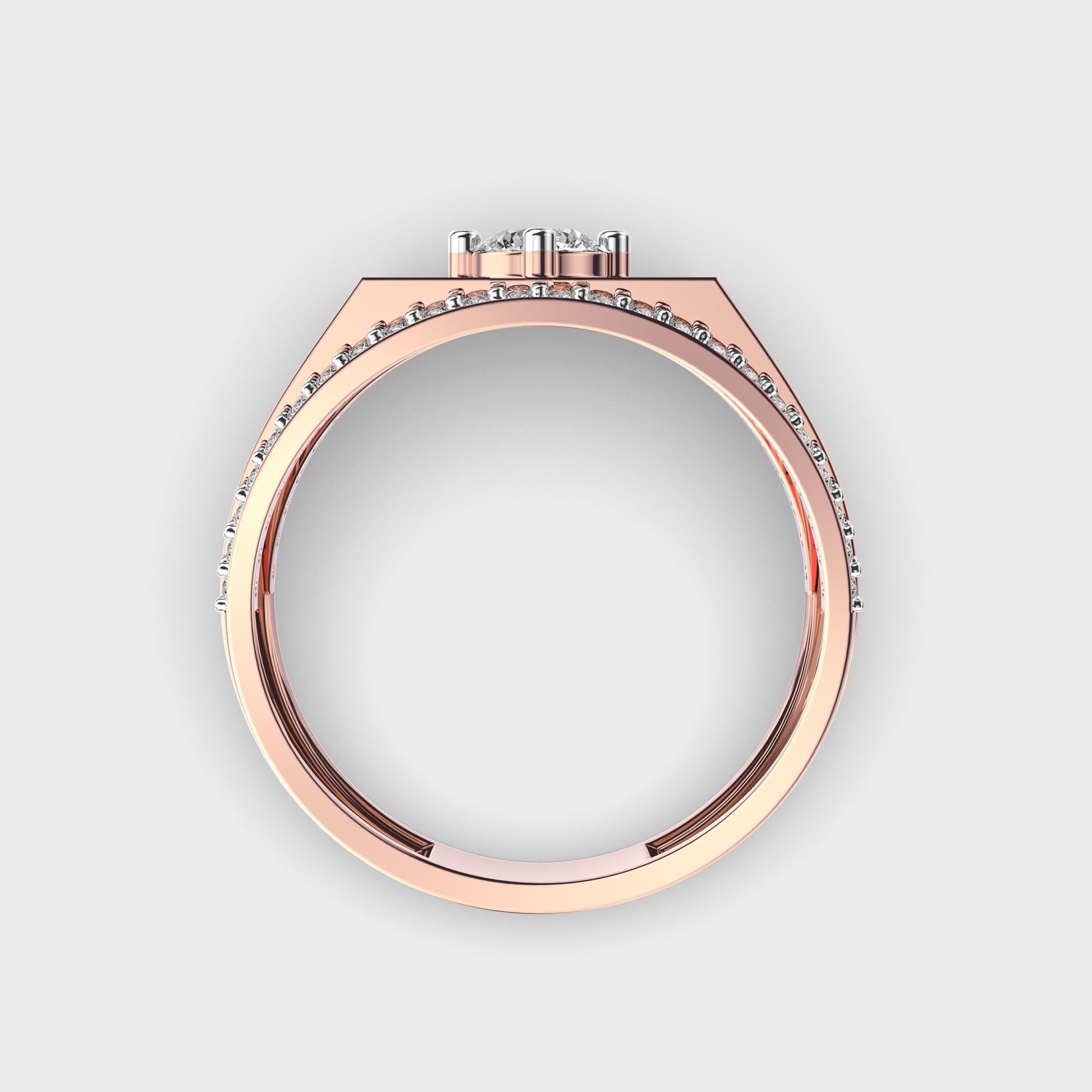 Majestic Crest Diamond Ring - View 4