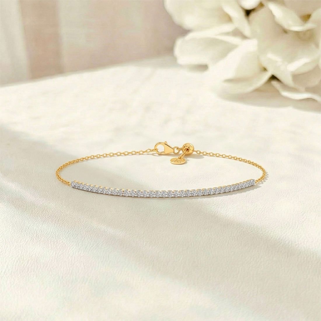 Lustre Round Diamond Chain Bracelet