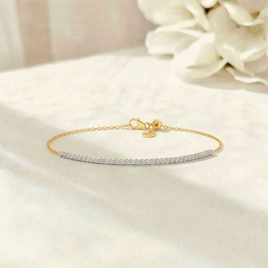 Lustre Round Diamond Chain Bracelet
