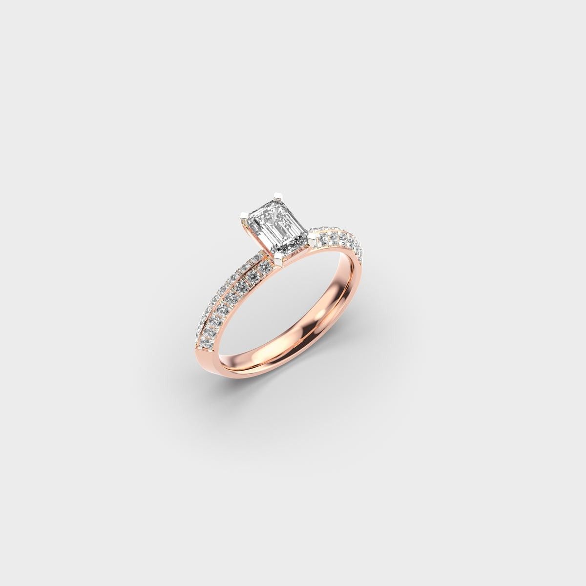 Emerald Essence Diamond Ring - View 9