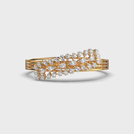 Pear Blossom Cluster Diamond Bracelet