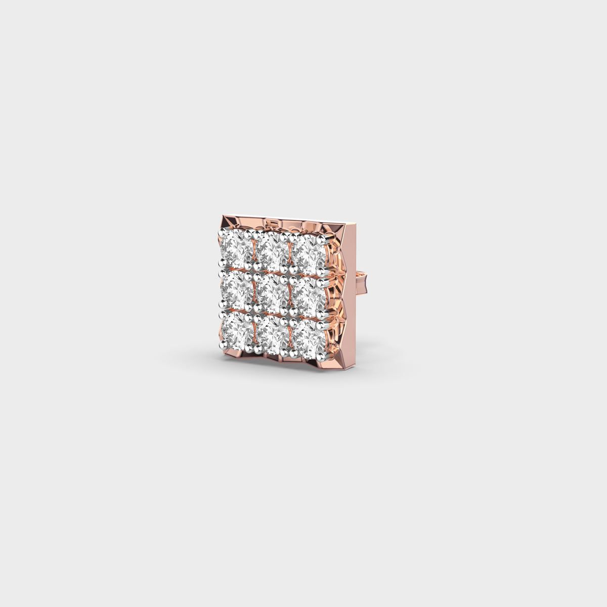 Check Mate Diamond Stud For Men
