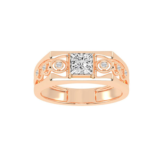 1Ct Princess Cut Solitaire
