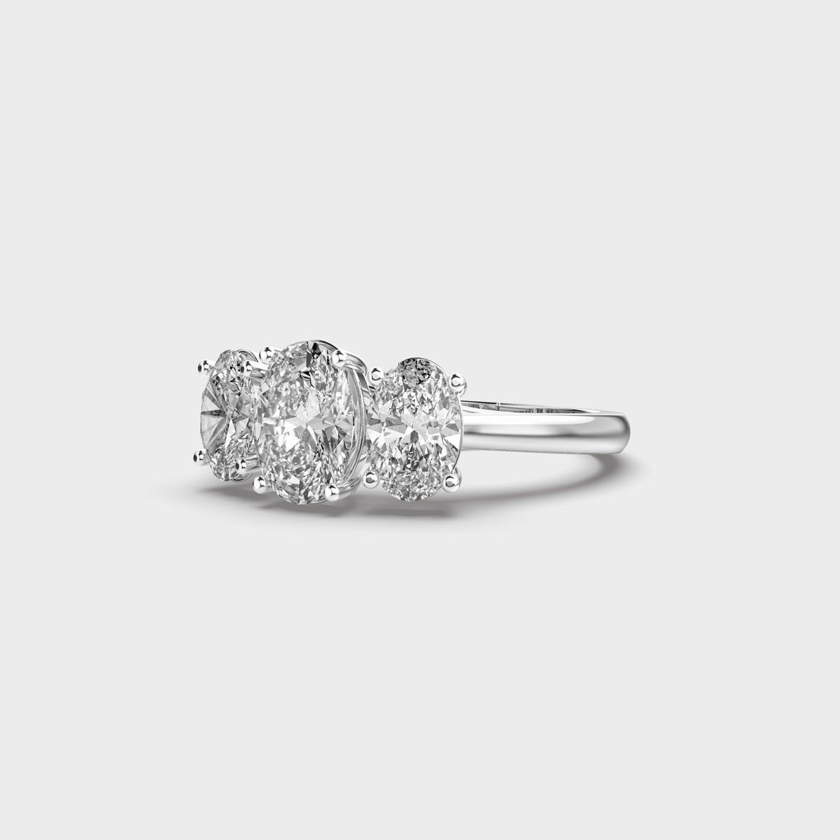 Three Stone Glimmer Diamond Ring - View 11