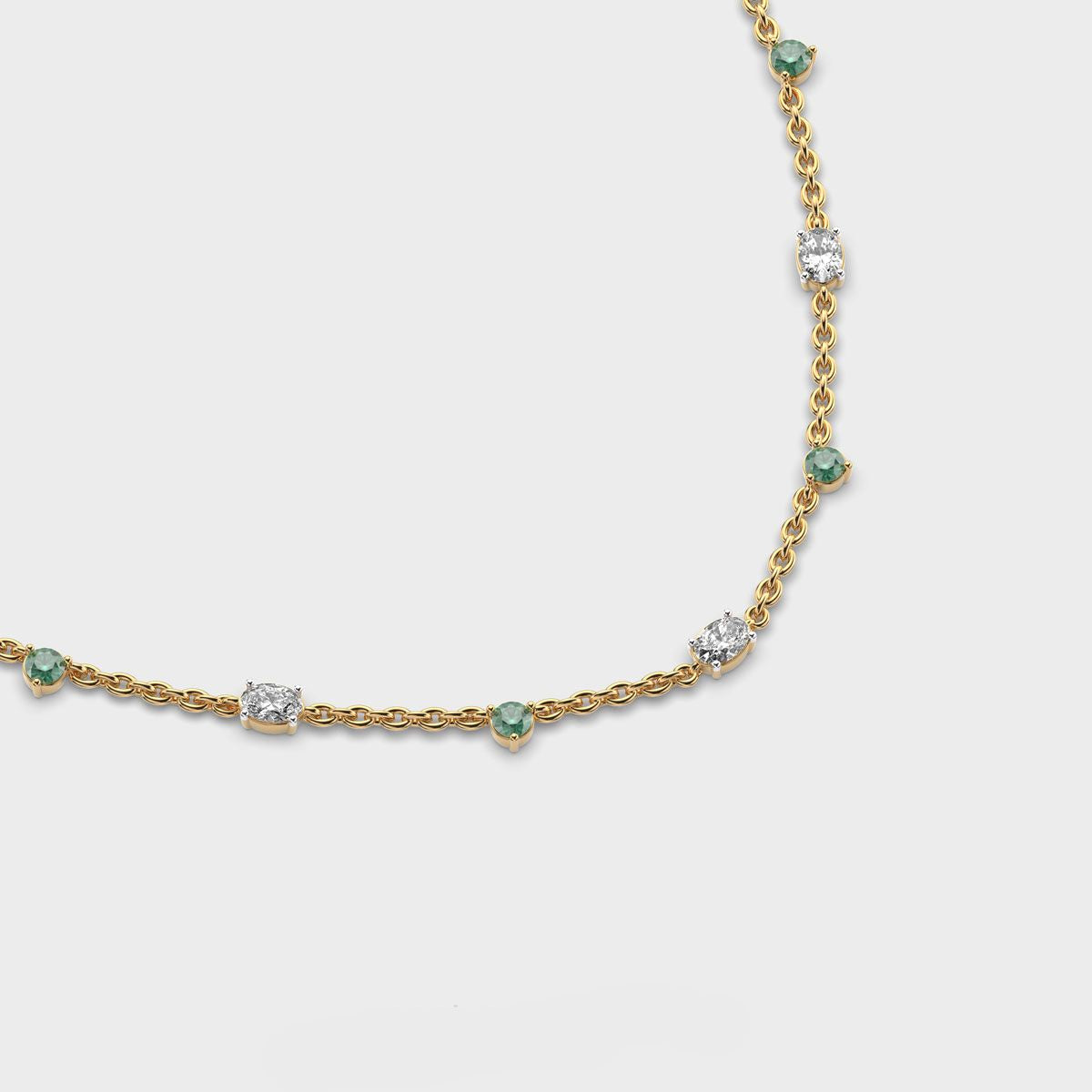 Solstice Cluster Diamond Necklace