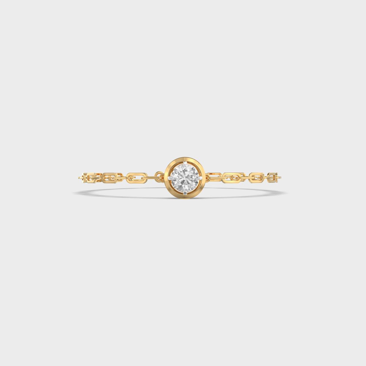 Solitaire Link Diamond Bracelet